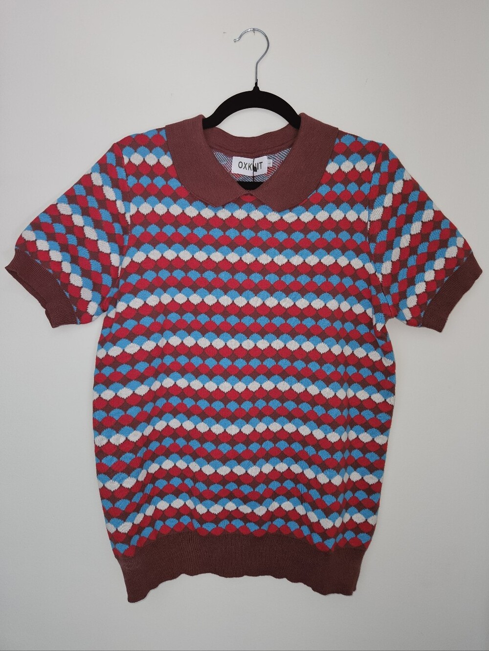 Oxknit Women's Short Sleeve Sweater, NWT, Size Large